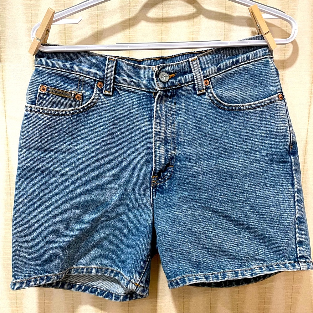 Calvin Klein Denim Midi Shorts